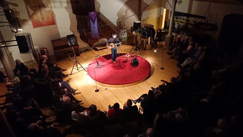 John Spillane performing for GLAS at the Lutheran Evangelical Church, Geneva (13 June 2018)